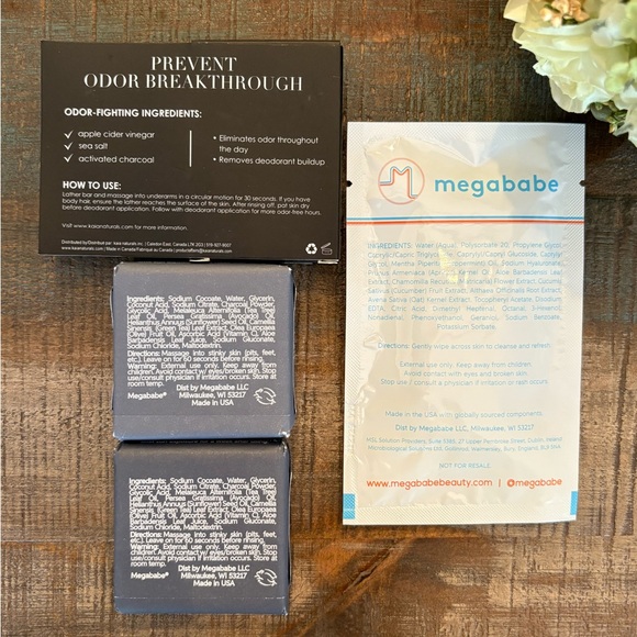 NEW The Takesumi Detox & Megababe SPACE BAR Underarm Bar Bundle + **BONUS** - Picture 2 of 3
